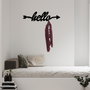 Wallity Gancho de pared metálico negro